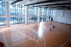 北京望京某職業(yè)學校籃球館鋪裝地板